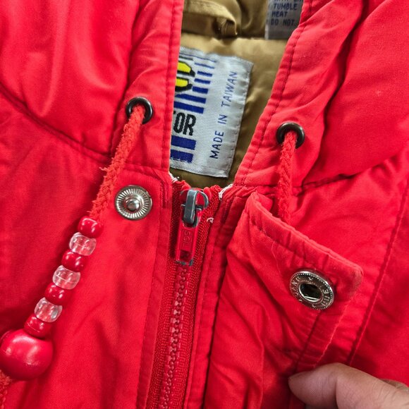 VINTAGE San Francisco 49ers Men Jacket Large Red Competitor Logo READ - Picture 10 of 16